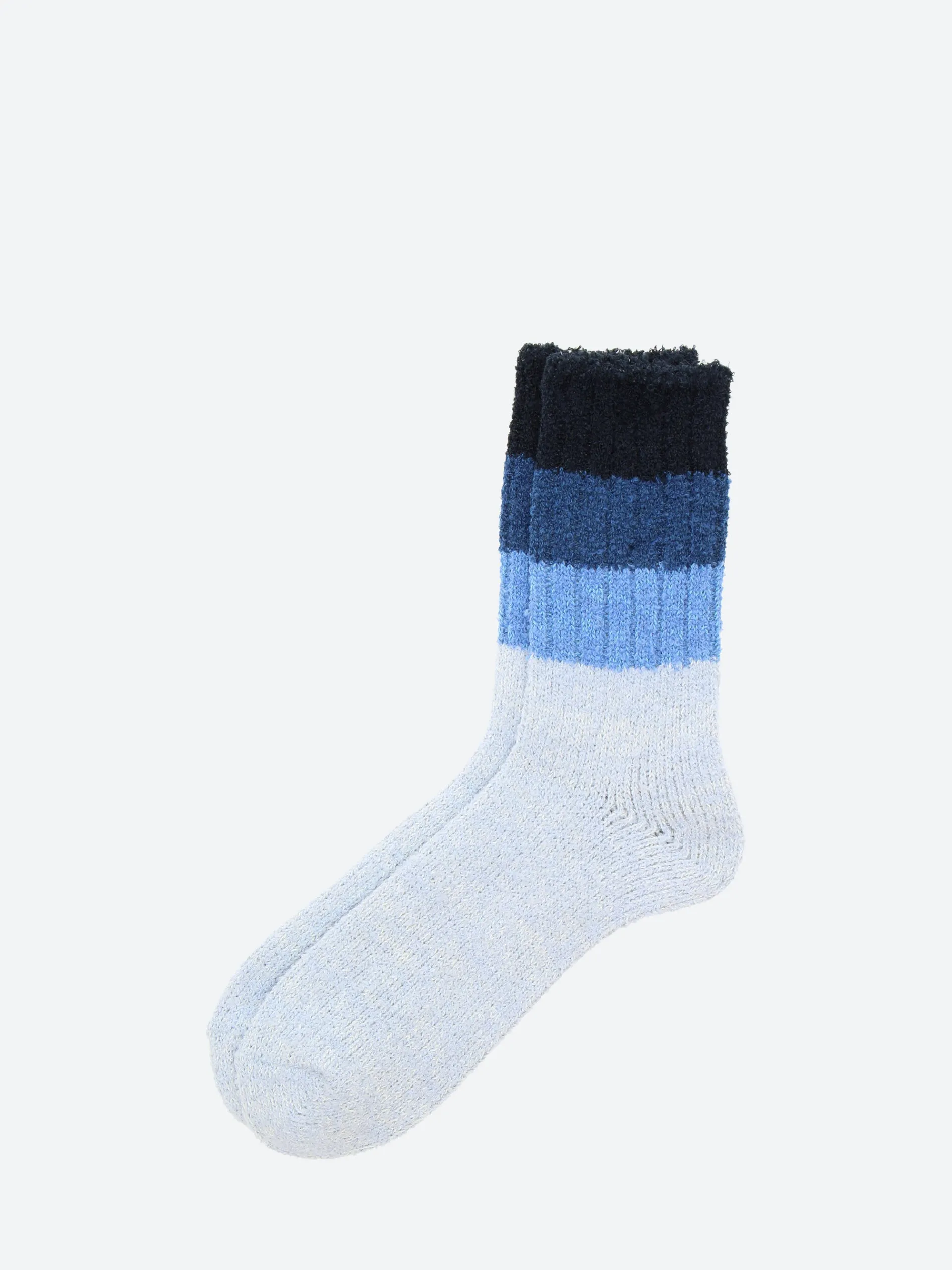A Hope Hemp - HSK-287 Color Block Socks in Blue