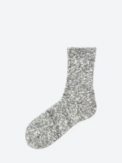 A Hope Hemp - SHSK007 Speckled Crew Sock in Grey