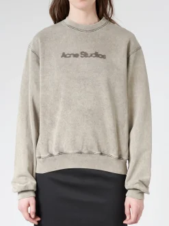 Acne Studios - Blurred Logo Sweater in Faded Grey