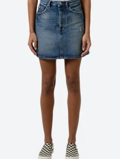 Acne Studios - Denim Mini Skirt in Light Blue Vintage