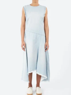 Acne Studios - Difel Denim Icelynn Sleeveless Dress in Light Blue