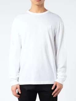 Acne Studios - Eisen X Face Long Sleeve T-Shirt in Optic White