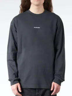 Acne Studios - Erwin L Stamp Logo Long Sleeve T-Shirt in Black
