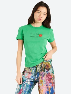 Acne Studios - Etza Business Card T-Shirt in Bright Green