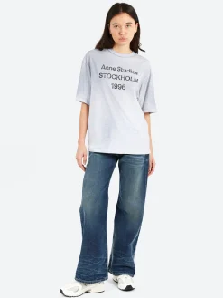 Acne Studios - 2021F Loose Fit Jeans in Mid Blue