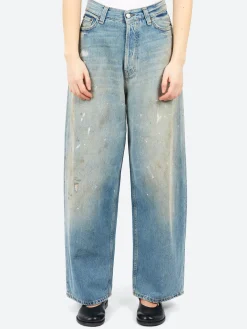 Acne Studios - 2023F Super Baggy Fit Jeans in Light Blue