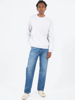 Acne Studios - Faihra U Face Crew Neck Sweatshirt in Pale Grey