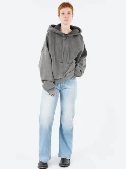 Acne Studios - Fester Vintage Hooded Sweater in Faded Black