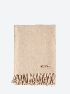 Acne Studios - Fringe Wool Scarf in Oatmeal Melange