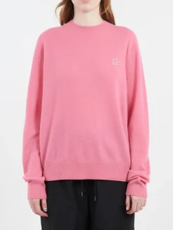 Acne Studios - Kalon Crystal Core Crewneck in Tango Pink
