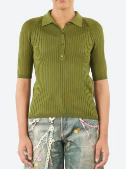 Acne Studios - Kamanda Base Polo in Green