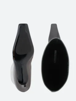 Acne Studios - Leather Heeled Boots in Dk Grey