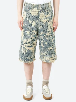 Acne Studios - Loose Fit Denim Short in Mid Blue