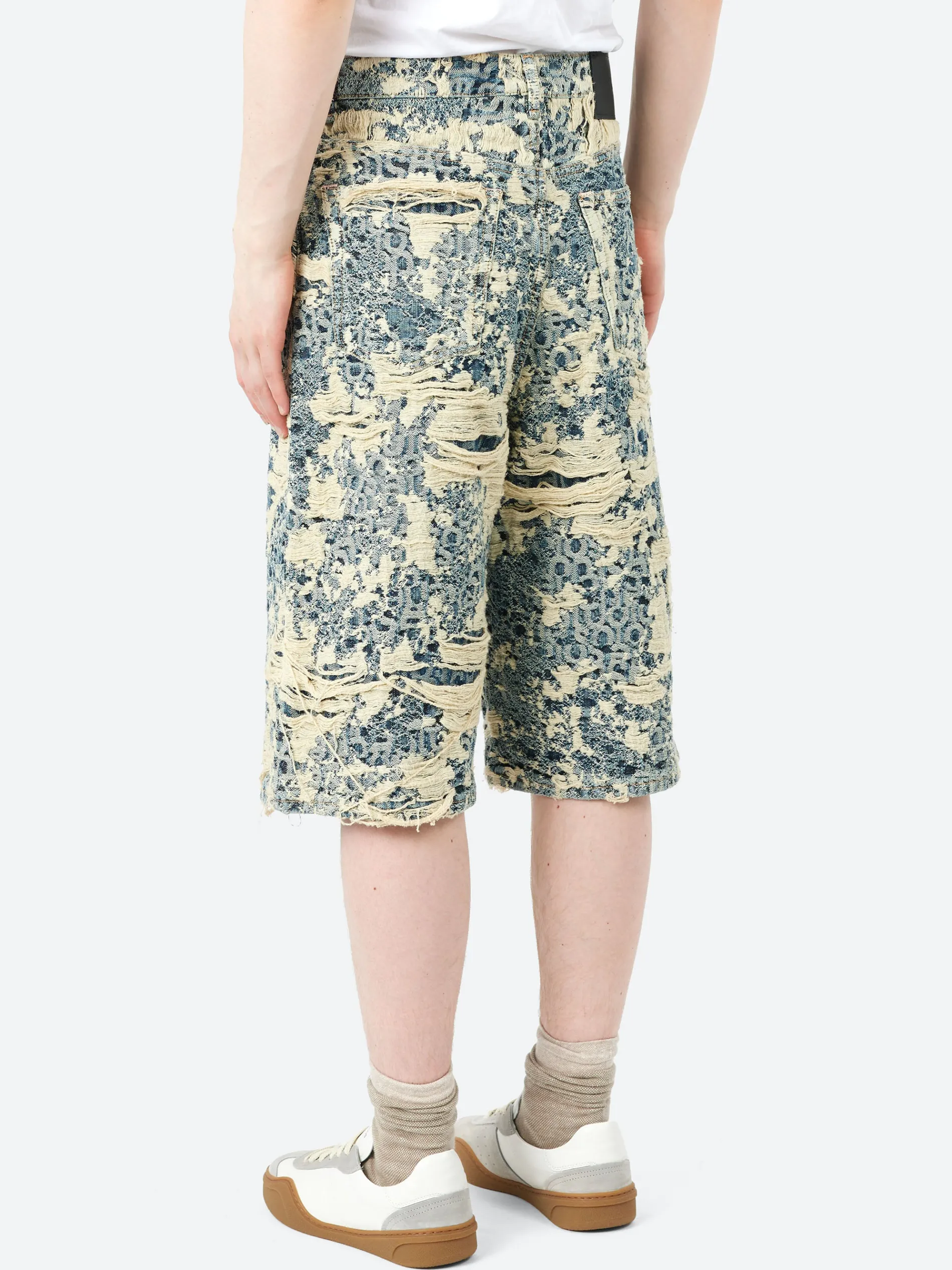 Acne Studios - Loose Fit Denim Short in Mid Blue