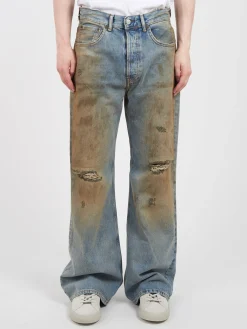 Acne Studios - 2021M Loose Fit Jeans in Mid Blue