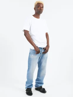 Acne Studios - Nash Face Crew Neck T-Shirt in Optic White