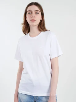 Acne Studios - Nash Face Crew Neck T-Shirt in Optic White