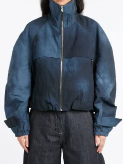 Acne Studios - Odill P Wave Dyed Nylon Jacket in Stone Black