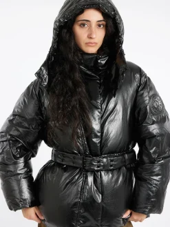 Acne Studios - Oksa Shiny Coated Puffer Jacket in Black