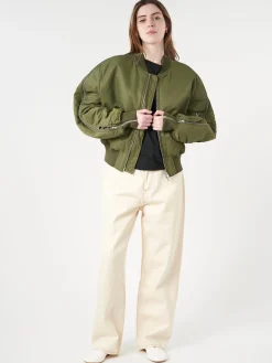 Acne Studios - Onad Nylon Bomber in Hunter Green