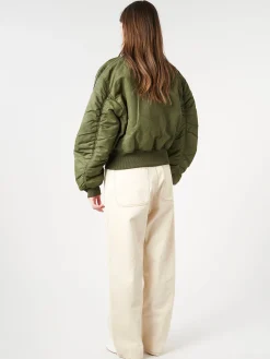Acne Studios - Onad Nylon Bomber in Hunter Green
