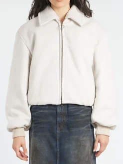 Acne Studios - Owella Wool Felt Bomber in Faded Grey
