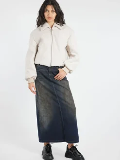 Acne Studios - Owella Wool Felt Bomber in Faded Grey