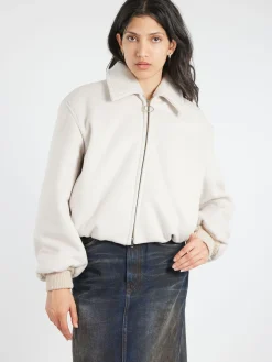 Acne Studios - Owella Wool Felt Bomber in Faded Grey