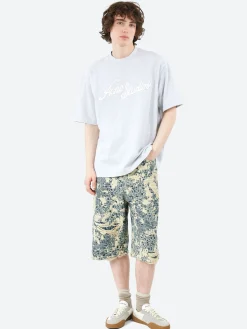 Acne Studios - Relaxed Fit Logo T-Shirt in Pale Grey Melange