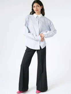 Acne Studios - Striped Cotton Shirt in Blue/White