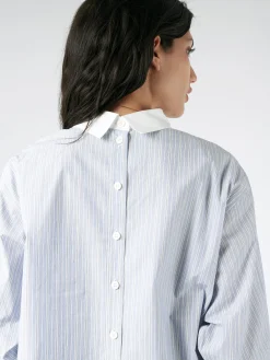 Acne Studios - Striped Cotton Shirt in Blue/White