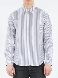 Acne Studios - Sunnie Vintage Oxford Stripe in Navy, Black and White