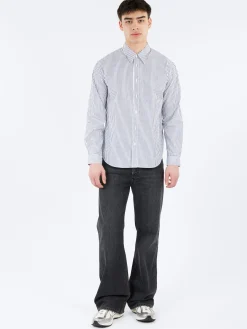 Acne Studios - Sunnie Vintage Oxford Stripe in Navy, Black and White