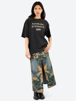 Acne Studios - Tibby Denim Mossy Oak Skirt in Brown