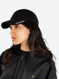 Acne Studios - Twill Logo Cap in Black