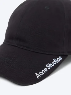 Acne Studios - Twill Logo Cap in Black