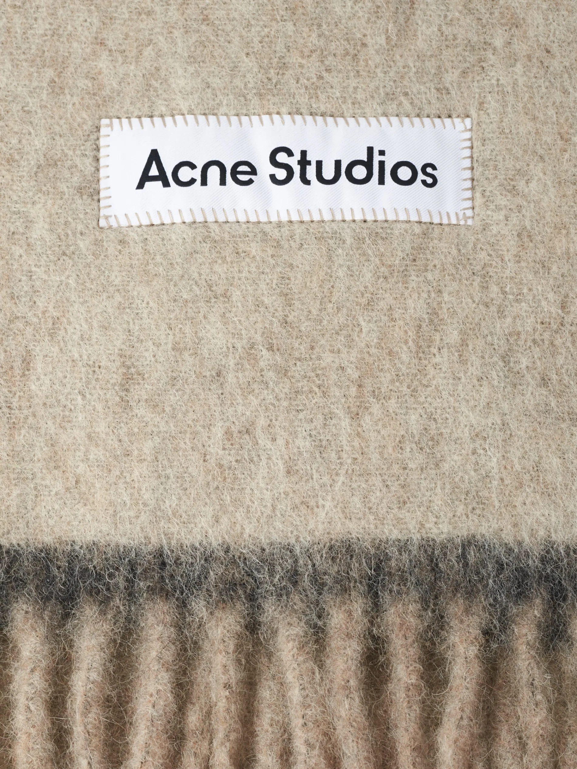 Acne Studios - Vally Scarf Solid in Beige and Grey