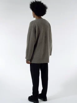 Acne Studios - V-Neck Wool Cashmere Jumper in Fox Grey