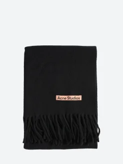 Acne Studios - Wool Fringe Scarf in Black
