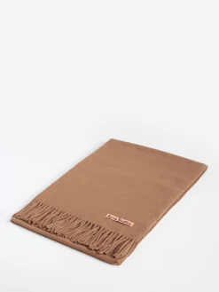 Acne Studios - Wool Fringe Scarf in Caramel Brown