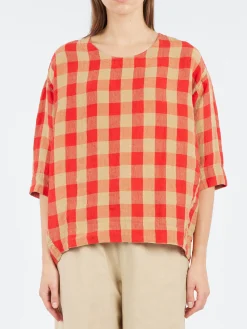 Aequamente - Big Gingham Blouse in Var 1