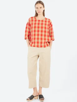 Aequamente - Big Gingham Blouse in Var 1