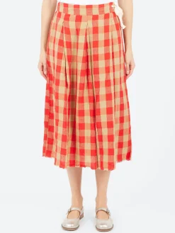 Aequamente - Big Gingham Skirt in Var 1