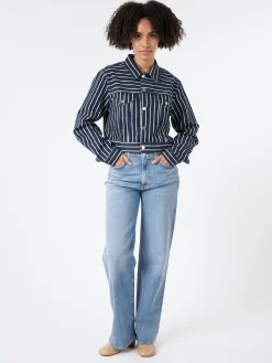 AGOLDE - Harper in Flash (Medium Saturated Indigo)