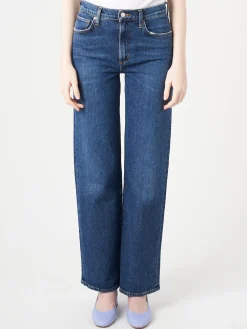 AGOLDE - Harper Straight Jean in Tempo (Saturated Deep Indigo)