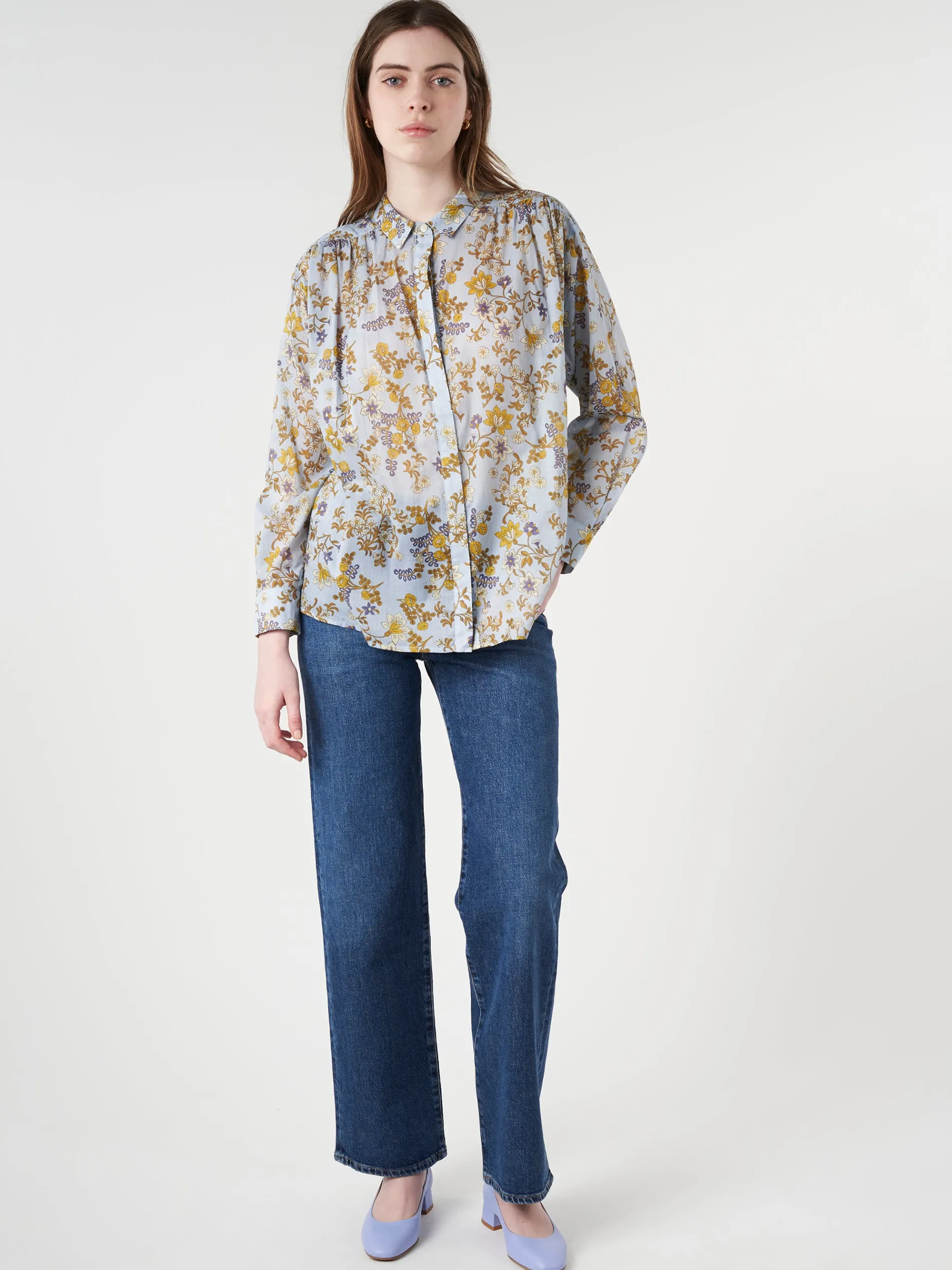 AGOLDE - Harper Straight Jean in Tempo (Saturated Deep Indigo)