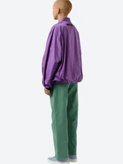 Ahirain - Bomber Jacket in Jacarda Flower (Purple)