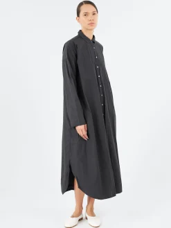 Album di Famiglia - Long Shirt Dress TC in Black
