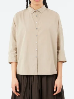 Album di Famiglia - Short Collar Shirt TC in Stone