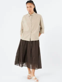 Album di Famiglia - Short Collar Shirt TC in Stone